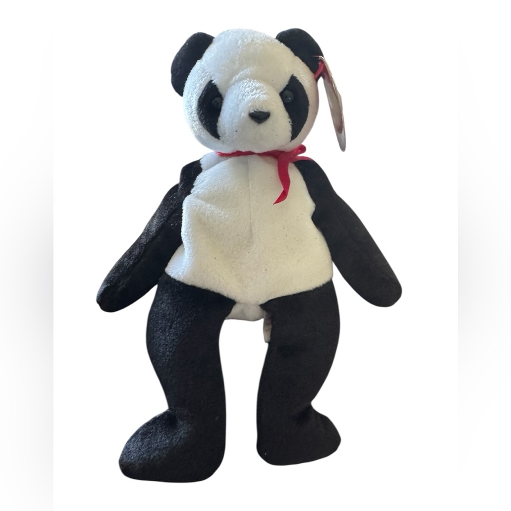 Vintage 1998 TY panda fortune beanie baby
